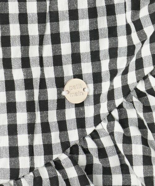 petit main / プティマイン ミニ丈・ひざ丈ワンピース | 【リンク】袖パフペプラムワンピース | 詳細9