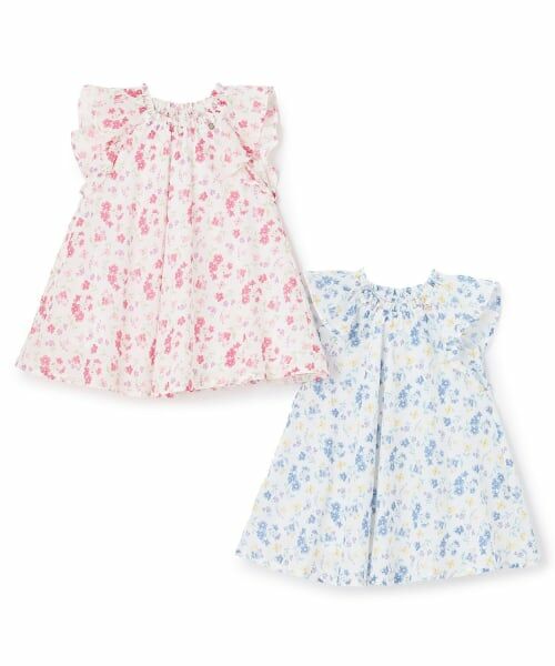 petit main / プティマイン ミニ丈・ひざ丈ワンピース | 【リンク】花柄Aラインワンピース | 詳細11