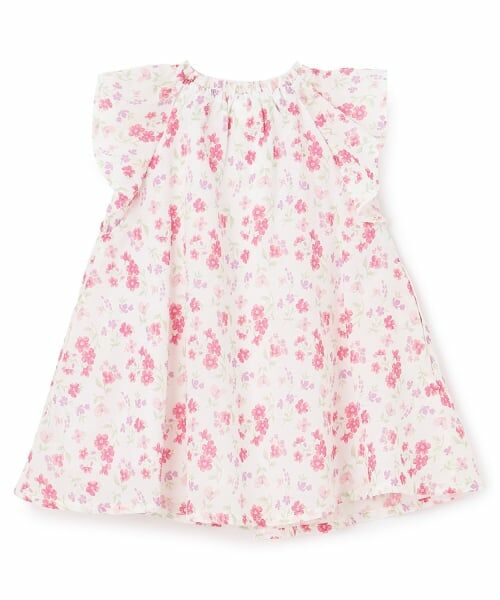 petit main / プティマイン ミニ丈・ひざ丈ワンピース | 【リンク】花柄Aラインワンピース | 詳細3