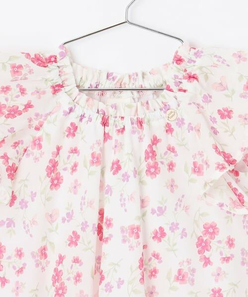 petit main / プティマイン ミニ丈・ひざ丈ワンピース | 【リンク】花柄Aラインワンピース | 詳細4
