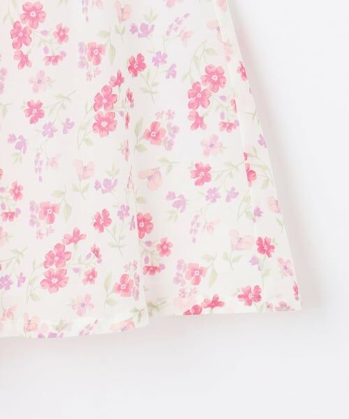 petit main / プティマイン ミニ丈・ひざ丈ワンピース | 【リンク】花柄Aラインワンピース | 詳細8