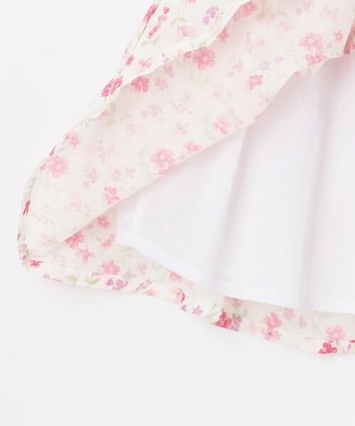 petit main / プティマイン ミニ丈・ひざ丈ワンピース | 【リンク】花柄Aラインワンピース | 詳細9