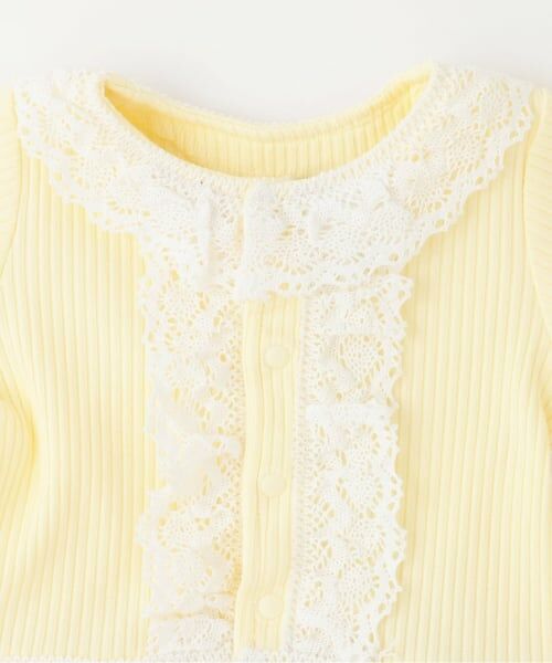 petit main / プティマイン ロンパース | 切り替えレースカバーオール | 詳細2