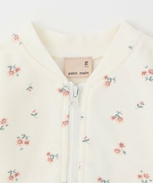 petit main / プティマイン ベビー・キッズウエア | 【リンク】花柄ZIP＆スカパンセットアップ | 詳細3