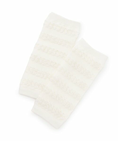 petit main / プティマイン ベビー・キッズウエア | ポコポコレッグウォーマー（オフ ホワイト）