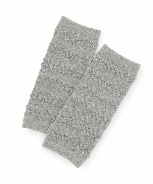 petit main / プティマイン ベビー・キッズウエア | ポコポコレッグウォーマー（トップ グレー）