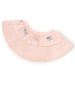 petit main / プティマイン スタイ・ビブ | 【防水】刺しゅうフリルスタイ