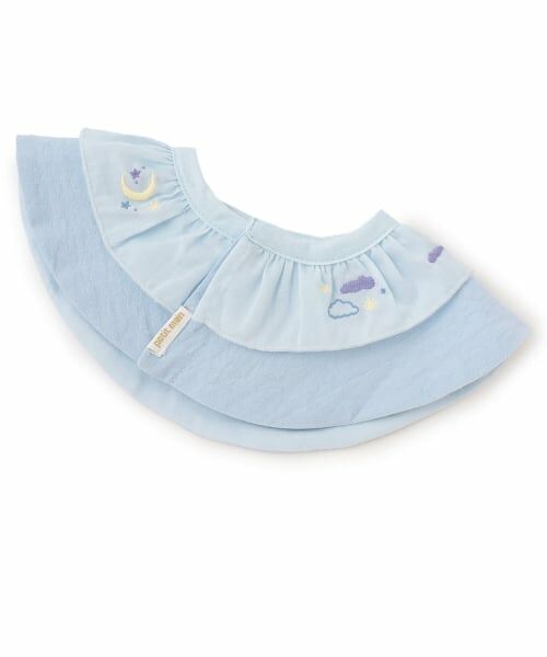 petit main / プティマイン スタイ・ビブ | 【防水】刺しゅうフリルスタイ | 詳細3