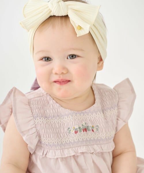 petit main / プティマイン ロンパース | 【リンク】いちご刺しゅうOPロンパース | 詳細3