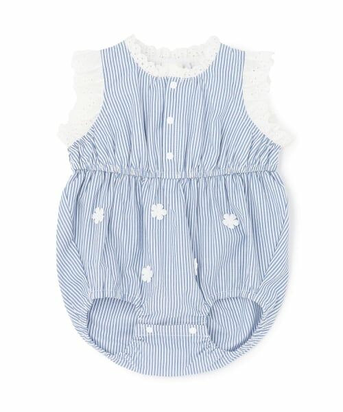 petit main / プティマイン ベビー・キッズウエア | 【リンク】コットンレースサロペット | 詳細4