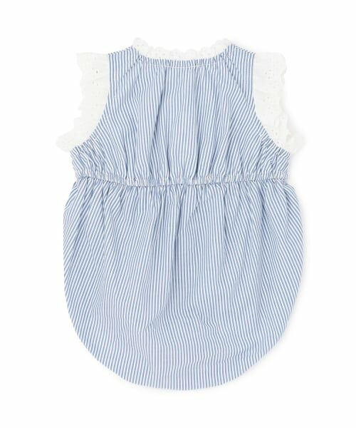 petit main / プティマイン ベビー・キッズウエア | 【リンク】コットンレースサロペット | 詳細5