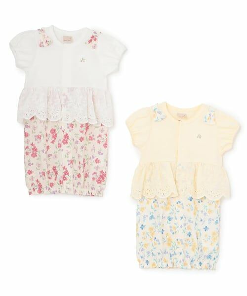 petit main / プティマイン ロンパース | ペプラム切替2wayオール | 詳細12