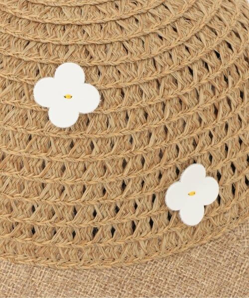 petit main / プティマイン ベビー・キッズグッズ | 【リンク】お花つき雑材ハット | 詳細2
