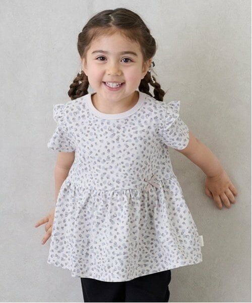 petit main / プティマイン Tシャツ | 【WEB限定】カットチュニック（薄ベージュ）