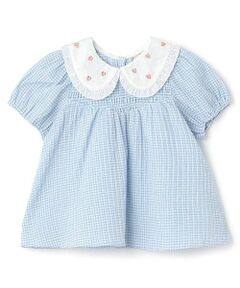 petit main / プティマイン Tシャツ | 【WEB限定】衿ハート刺しゅうチュニック