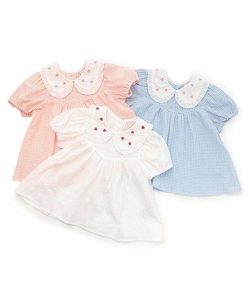 petit main / プティマイン Tシャツ | 【WEB限定】衿ハート刺しゅうチュニック | 詳細8