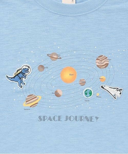 petit main / プティマイン Tシャツ | 【WEB限定】【防汚加工】宇宙グラフィックTシャツ(ジュニア) | 詳細3