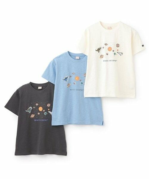 petit main / プティマイン Tシャツ | 【WEB限定】【防汚加工】宇宙グラフィックTシャツ(ジュニア) | 詳細8