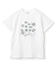 petit main / プティマイン Tシャツ | 【WEB限定】【接触冷感】海刺しゅう半袖Tシャツ(ジュニア)