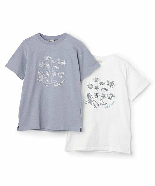 petit main / プティマイン Tシャツ | 【WEB限定】【接触冷感】海刺しゅう半袖Tシャツ(ジュニア) | 詳細8