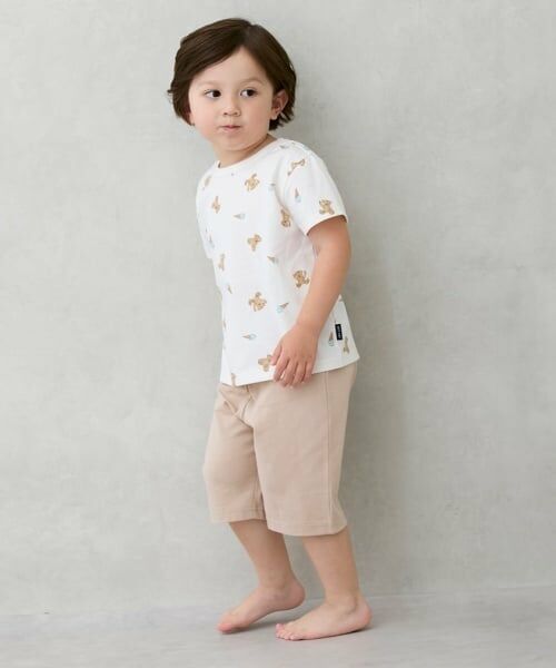 petit main / プティマイン ルームウェア | 【WEB限定】BOYS半袖パジャマ（ベージュ）