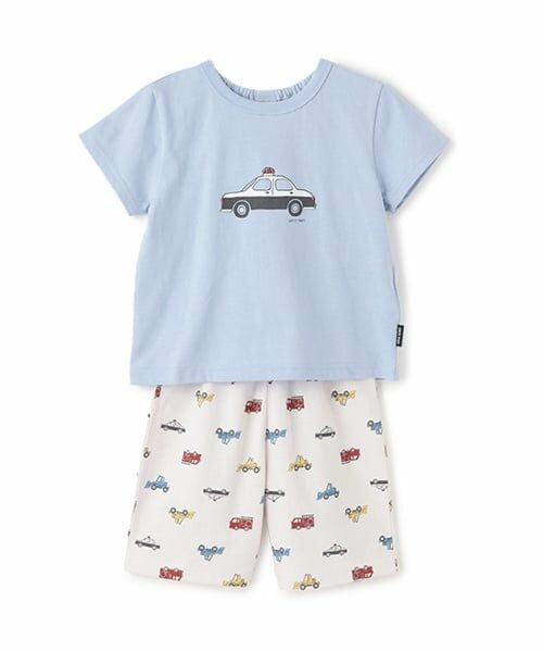 petit main / プティマイン ルームウェア | 【WEB限定】BOYS半袖パジャマ（ブルー）
