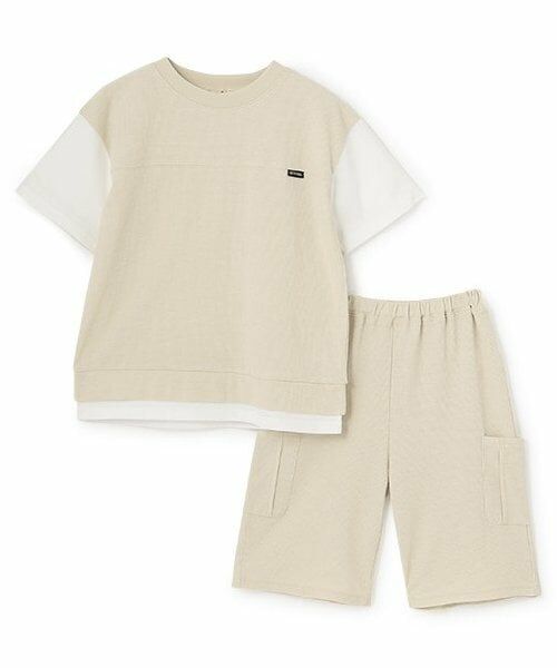 petit main / プティマイン ミニ丈・ひざ丈ワンピース | 【WEB限定】【接触冷感】ドッキングカットセットアップ(ジュニア) | 詳細2