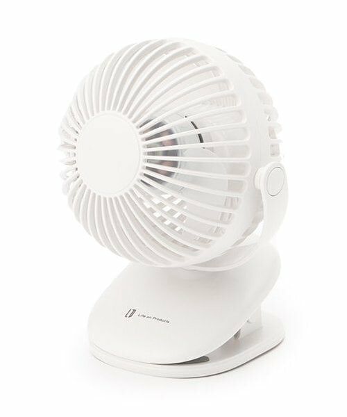 petit main / プティマイン その他 | 充電式ラウンドクリップファン（白）