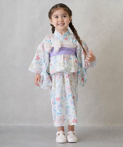 petit main / プティマイン 着物・浴衣・小物類 | 【WEB限定/2WAY着用】アソート浴衣（ラベンダー）