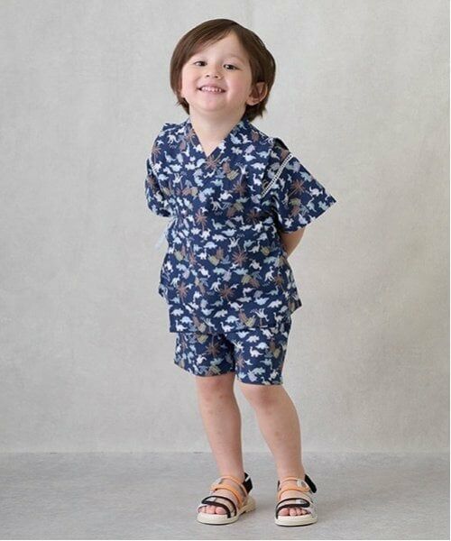 petit main / プティマイン 着物・浴衣・小物類 | 【WEB限定】boysアソート甚平（紺）