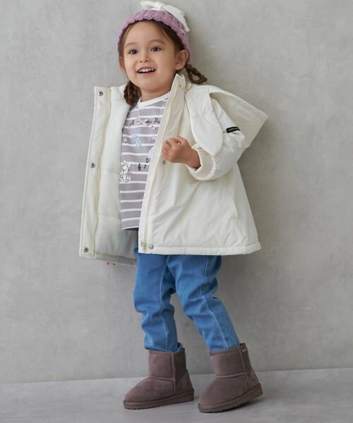 petit main / プティマイン ブルゾン | 【WEB限定販売/洗える】ロング中綿ジャケット | 詳細4