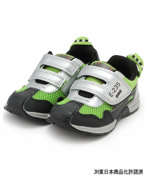 petit main / プティマイン スニーカー | 【IFME】トレインスニーカー山手線(グリーン)