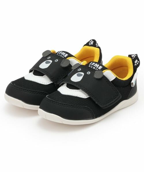 petit main / プティマイン スニーカー | 【IFME】アニマルスニーカー2（黒）