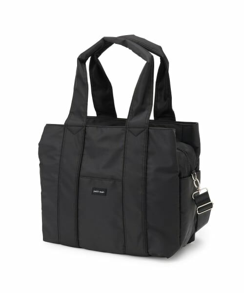 petit main / プティマイン ママバッグ・収納ポーチ | ママパパ子育て応援トート（黒）