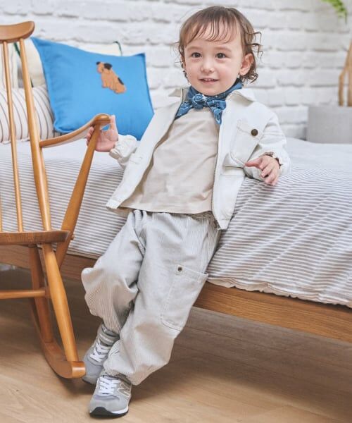 petit main / プティマイン その他パンツ | 【Lee】バルーンパンツ（ストライプ）