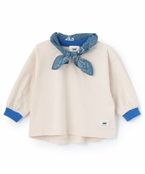 petit main / プティマイン Tシャツ | 【Lee】バンダナ付きビッグシルエット長袖T | 詳細4