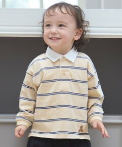 petit main / プティマイン Tシャツ | 【リンク】ボーダーラガー長袖Tシャツ