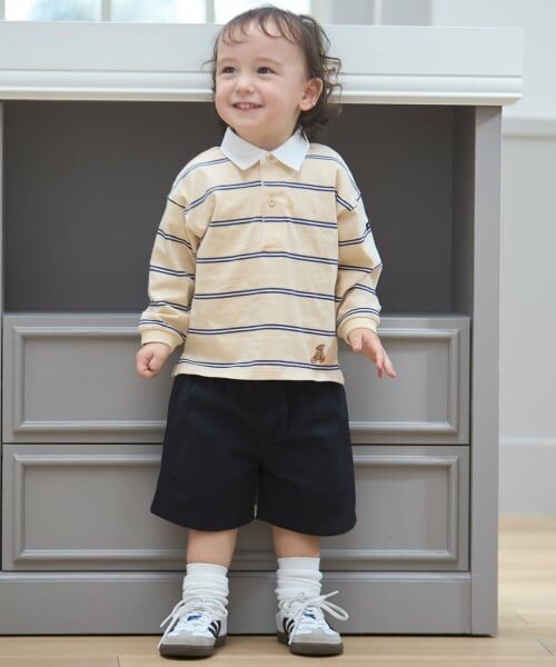 petit main / プティマイン Tシャツ | 【リンク】ボーダーラガー長袖Tシャツ | 詳細1