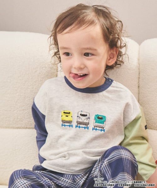 petit main / プティマイン Tシャツ | 【プラレール】アソート長袖Tシャツ（マルチ）