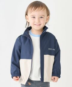 petit main / プティマイン ブルゾン | 【撥水加工】配色ウィンブレ