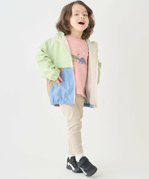 petit main / プティマイン ブルゾン | 【撥水加工】配色ウィンブレ | 詳細2