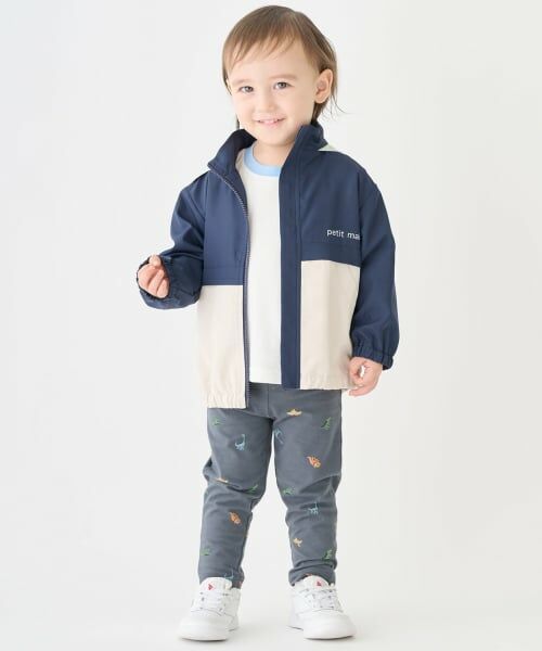 petit main / プティマイン ブルゾン | 【撥水加工】配色ウィンブレ | 詳細4