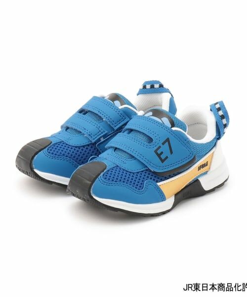 petit main / プティマイン ベビー・キッズシューズ | IFME×TRAIN スニーカー（ブルー）