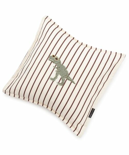 petit main / プティマイン その他 | アソートモチーフスクウェアクッション/LG（茶）