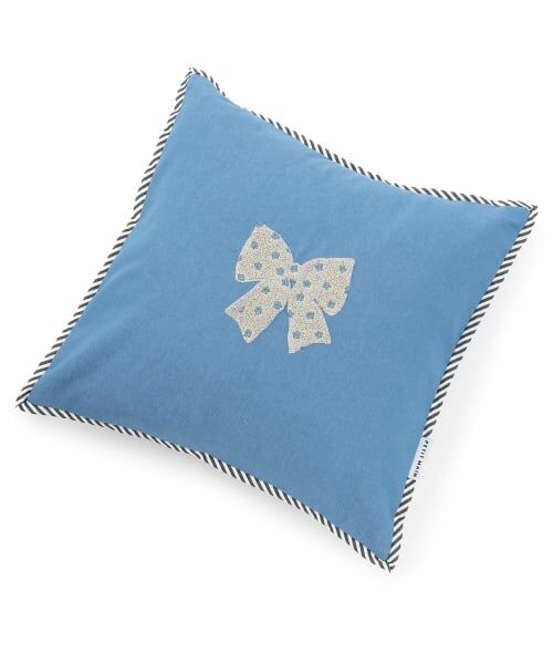 petit main / プティマイン その他 | アソートモチーフスクウェアクッション/LG（サックス）