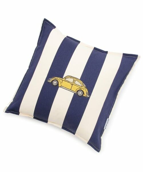 petit main / プティマイン その他 | アソートモチーフスクウェアクッション/LG（ストライプ）