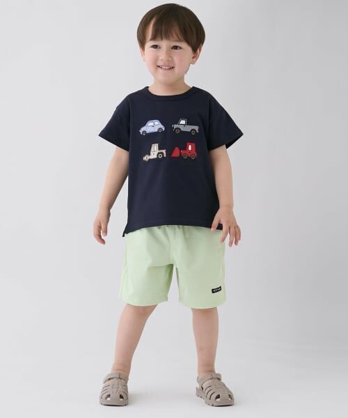 petit main / プティマイン ショート・ハーフ・半端丈パンツ | 【水陸両用】ハーフパンツ（ライト グリーン）