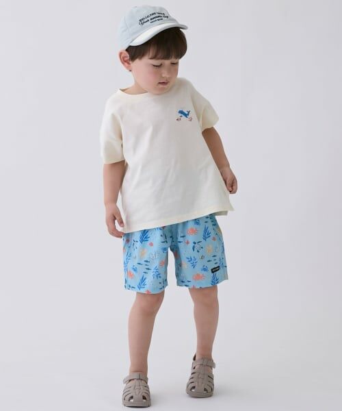 petit main / プティマイン ショート・ハーフ・半端丈パンツ | 【水陸両用】ハーフパンツ（サックス）