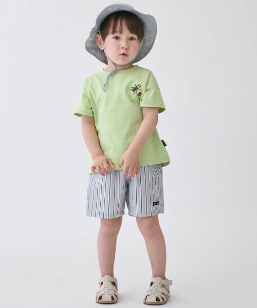 petit main / プティマイン ショート・ハーフ・半端丈パンツ | 【水陸両用】ハーフパンツ（ストライプ）