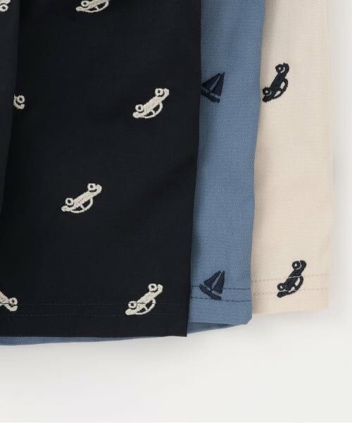 petit main / プティマイン ショート・ハーフ・半端丈パンツ | 刺しゅう柄ハーフパンツ | 詳細6